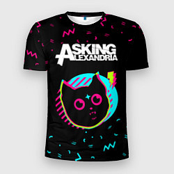 Футболка спортивная мужская Asking Alexandria - rock star cat, цвет: 3D-принт