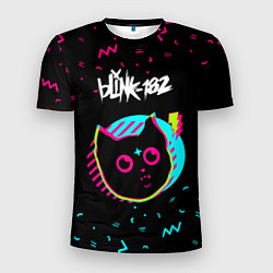 Футболка спортивная мужская Blink 182 - rock star cat, цвет: 3D-принт