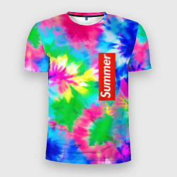 Мужская спорт-футболка Color abstraction - summer