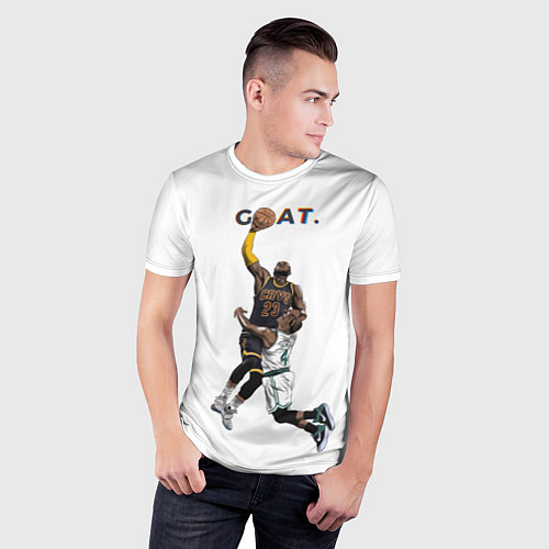 Мужская спорт-футболка Goat 23 - LeBron James / 3D-принт – фото 3