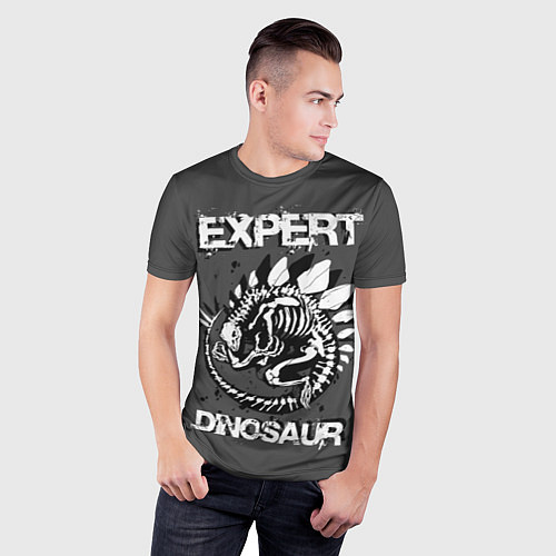 Мужская спорт-футболка Dinosaur expert / 3D-принт – фото 3