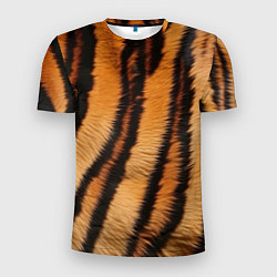 Футболка спортивная мужская Тигровая шкура, цвет: 3D-принт