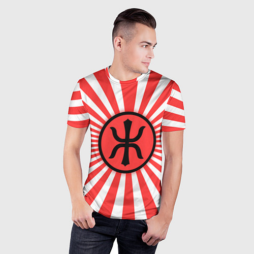 Мужская спорт-футболка Red Alert: Империя Восходящего Солнца / 3D-принт – фото 3