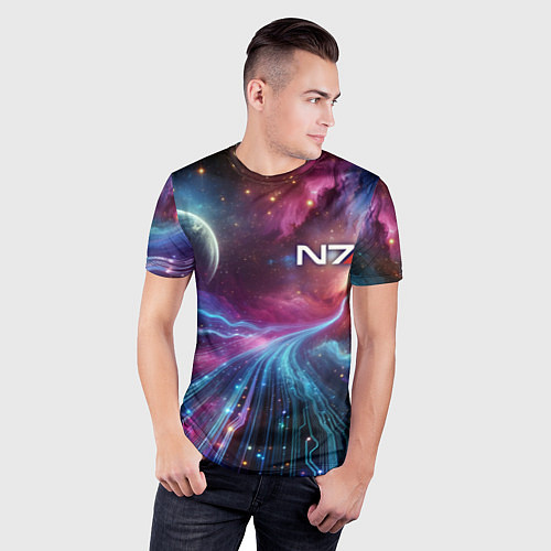 Мужская спорт-футболка Mass Effect - N7 / 3D-принт – фото 3