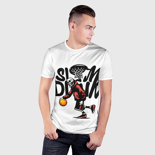 Мужская спорт-футболка Слэм-данк / 3D-принт – фото 3