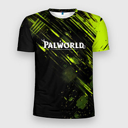 Футболка спортивная мужская Palworld logo black green, цвет: 3D-принт