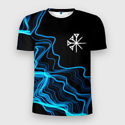 Футболка спортивная мужская Nightwish sound wave, цвет: 3D-принт