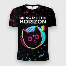 Футболка спортивная мужская Bring Me the Horizon - rock star cat, цвет: 3D-принт