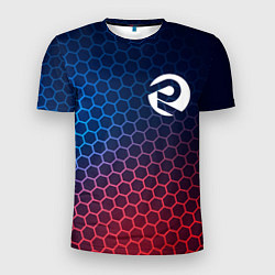 Футболка спортивная мужская ARC Raiders неоновые соты, цвет: 3D-принт