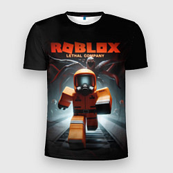 Футболка спортивная мужская Lethal company Roblox, цвет: 3D-принт