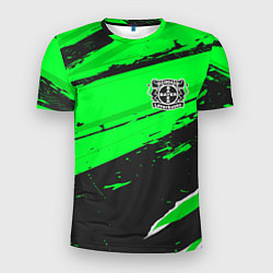 Футболка спортивная мужская Bayer 04 sport green, цвет: 3D-принт
