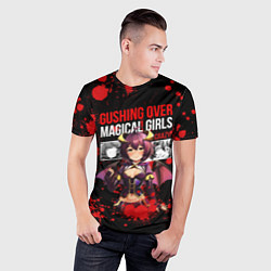 Футболка спортивная мужская Gushing over magical girls, цвет: 3D-принт — фото 2