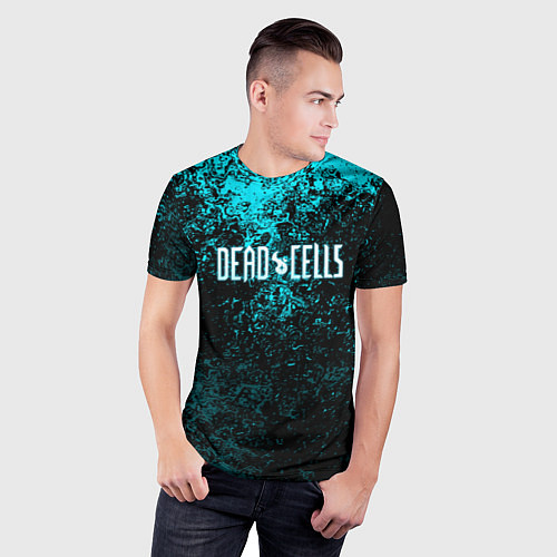 Мужская спорт-футболка Dead Cells брызги красок / 3D-принт – фото 3