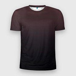 Футболка спортивная мужская Градиент тёмный бордовый, цвет: 3D-принт