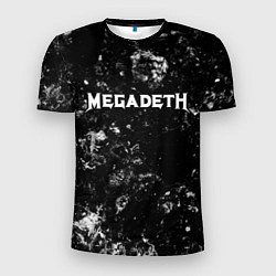 Футболка спортивная мужская Megadeth black ice, цвет: 3D-принт