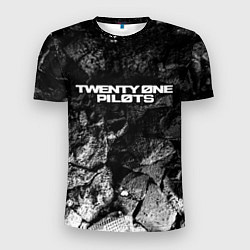 Мужская спорт-футболка Twenty One Pilots black graphite