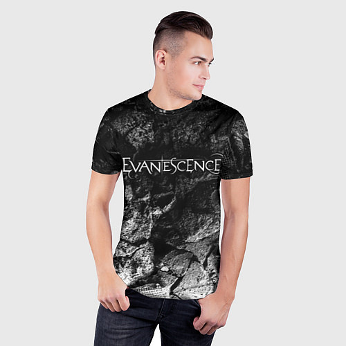Мужская спорт-футболка Evanescence black graphite / 3D-принт – фото 3