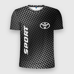 Футболка спортивная мужская Toyota sport carbon, цвет: 3D-принт