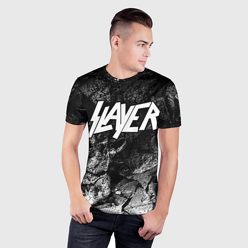 Мужская спорт-футболка Slayer black graphite / 3D-принт – фото 3