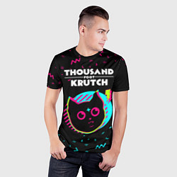 Футболка спортивная мужская Thousand Foot Krutch - rock star cat, цвет: 3D-принт — фото 2