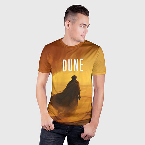 Мужская спорт-футболка Дюна - пустыня / 3D-принт – фото 3