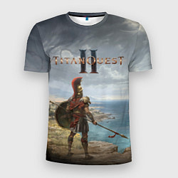Футболка спортивная мужская Герой titan quest 2, цвет: 3D-принт