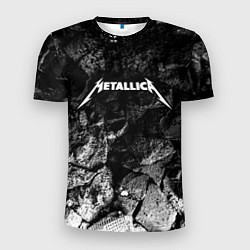 Футболка спортивная мужская Metallica black graphite, цвет: 3D-принт