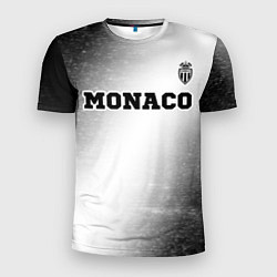 Футболка спортивная мужская Monaco sport на светлом фоне посередине, цвет: 3D-принт