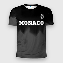 Футболка спортивная мужская Monaco sport на темном фоне посередине, цвет: 3D-принт