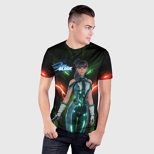 Мужская спорт-футболка Stellar Blade Eve в полный рост / 3D-принт – фото 3