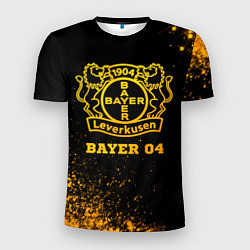 Футболка спортивная мужская Bayer 04 - gold gradient, цвет: 3D-принт