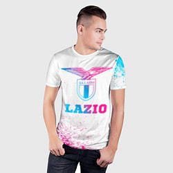 Футболка спортивная мужская Lazio neon gradient style, цвет: 3D-принт — фото 2