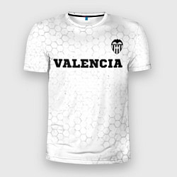 Мужская спорт-футболка Valencia sport на светлом фоне посередине