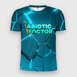 Футболка спортивная мужская Abiotic Factor logo neon, цвет: 3D-принт