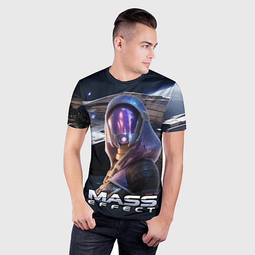 Мужская спорт-футболка Mass Effect ТалиЗора / 3D-принт – фото 3