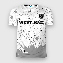 Мужская спорт-футболка West Ham sport на светлом фоне посередине