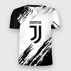 Футболка спортивная мужская Juventus краски, цвет: 3D-принт