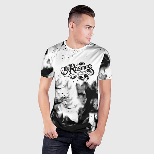 Мужская спорт-футболка Rasmus smoke steel / 3D-принт – фото 3