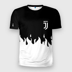 Футболка спортивная мужская Juventus fire, цвет: 3D-принт