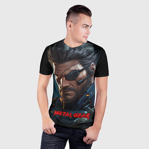 Мужская спорт-футболка Веном Снейк из игры Metal gear / 3D-принт – фото 3