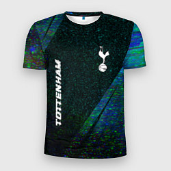 Мужская спорт-футболка Tottenham glitch blue