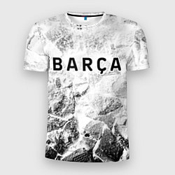 Футболка спортивная мужская Barcelona white graphite, цвет: 3D-принт
