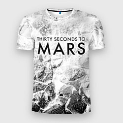 Футболка спортивная мужская Thirty Seconds to Mars white graphite, цвет: 3D-принт