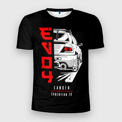 Футболка спортивная мужская Mitsubishi Lancer - Evolution 4, цвет: 3D-принт