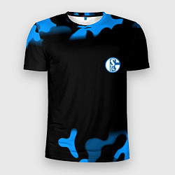 Футболка спортивная мужская Schalke 04 fc camo, цвет: 3D-принт