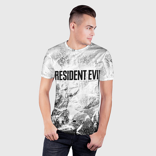 Мужская спорт-футболка Resident Evil white graphite / 3D-принт – фото 3
