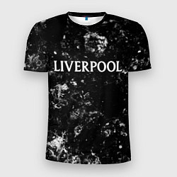 Футболка спортивная мужская Liverpool black ice, цвет: 3D-принт