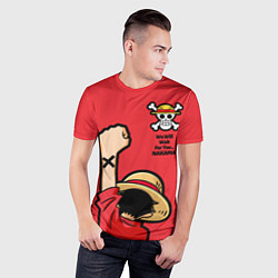 Футболка спортивная мужская One Piece - captain Monkey D Luffy, цвет: 3D-принт — фото 2