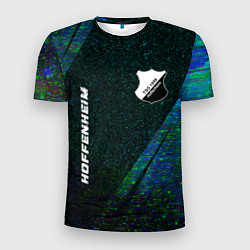 Мужская спорт-футболка Hoffenheim glitch blue