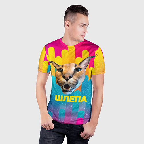 Мужская спорт-футболка Голова Шлепы / 3D-принт – фото 3